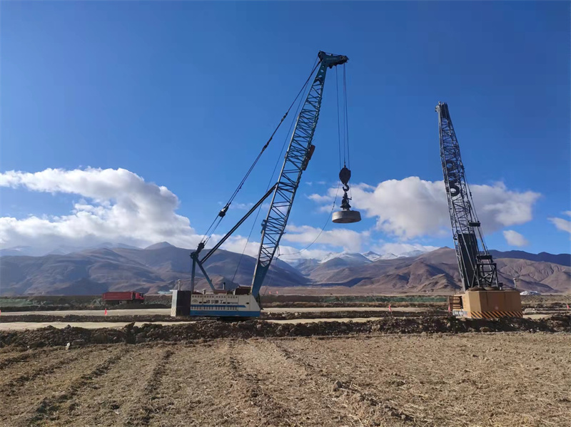 西藏邦达机场油库强夯工程施工